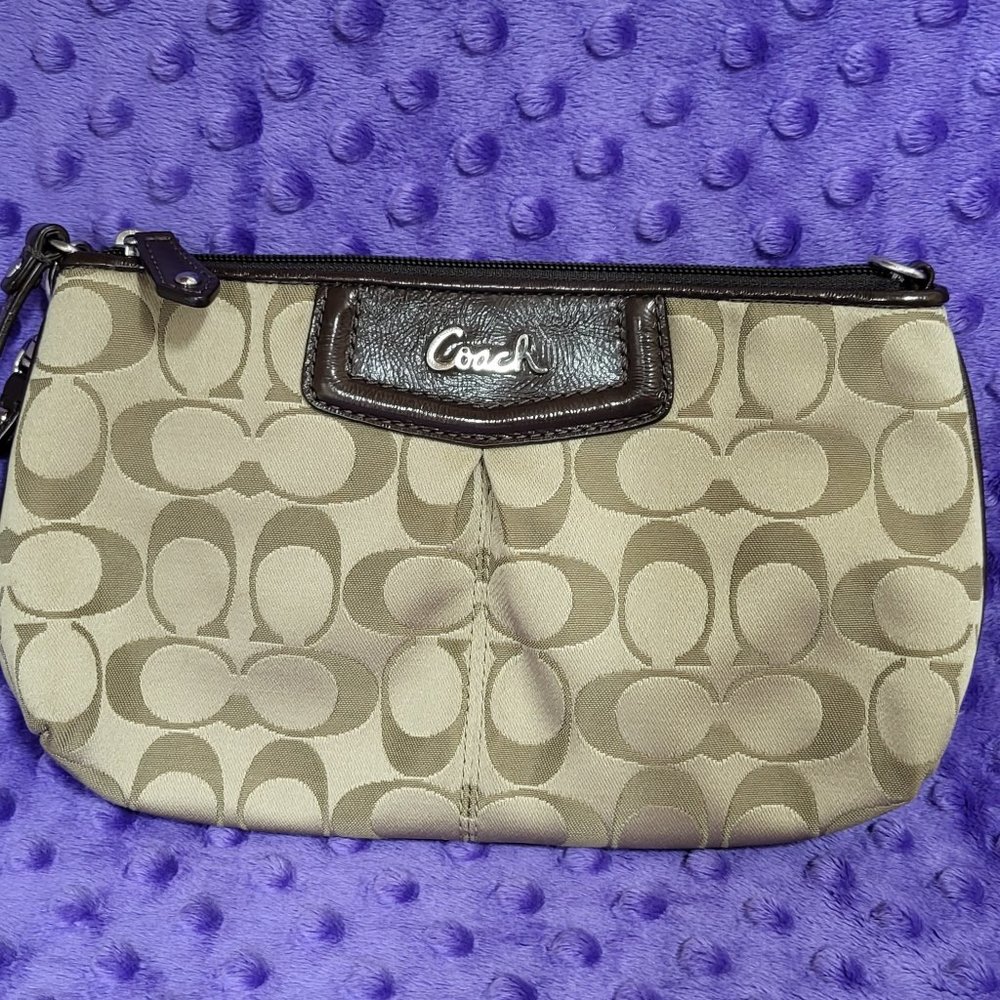 Coach Ashley Signature Wristlet